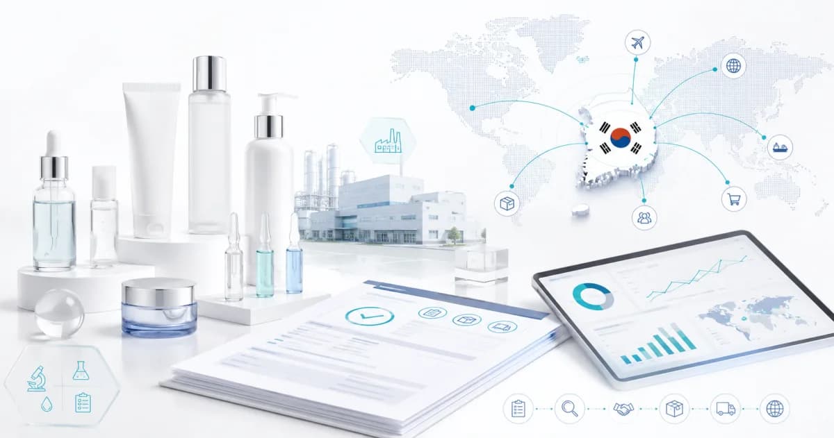Korean cosmetics manufacturing units representing global OEM sourcing demand in 2026
