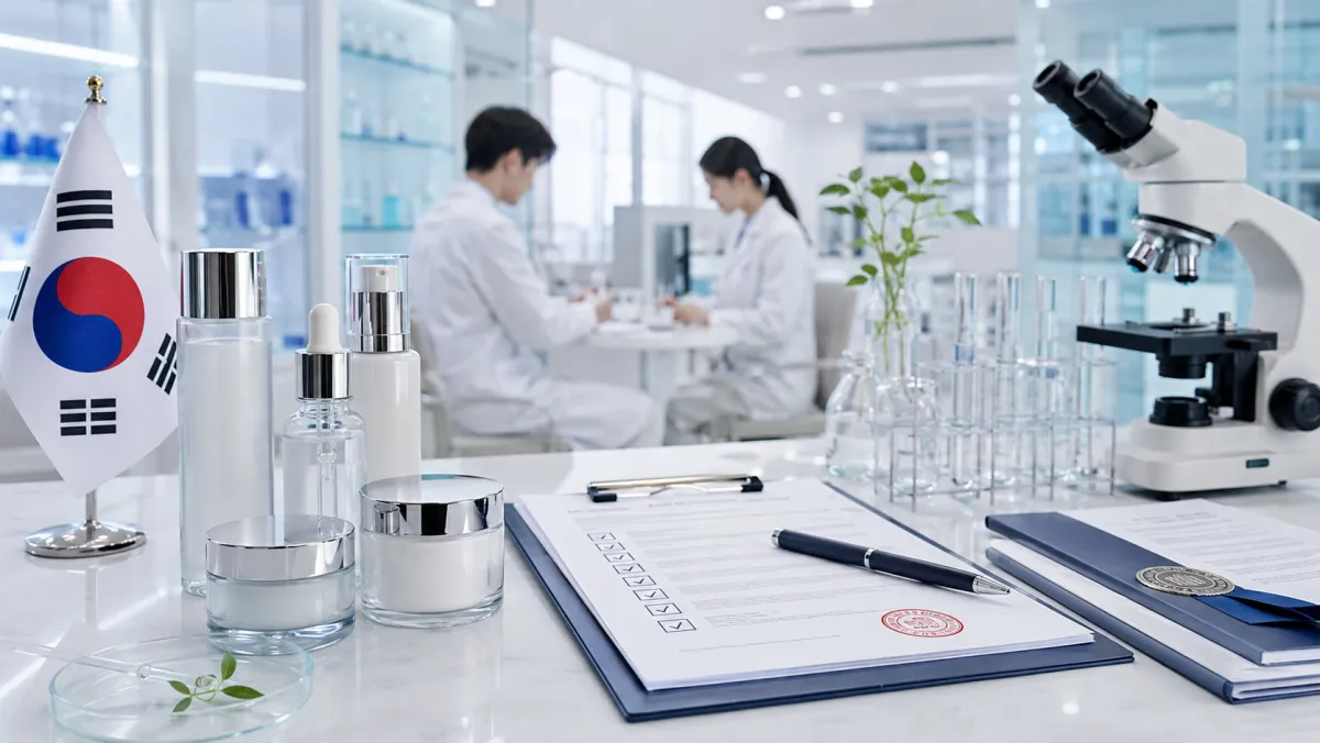 Korean cosmetic products representing MFDS registration in Korea