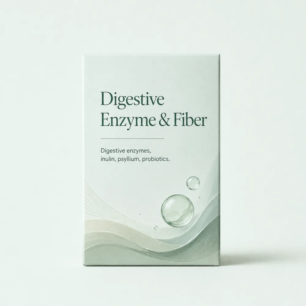 Digestive Enzyme & Fiber Formula, Korean OEM/ODM manufacturing